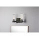 Navarre 2 Light 14 inch Black+Grey Bath Light Wall Light